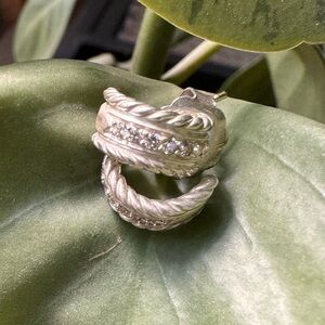 David Yurman Cable Diamond Huggies